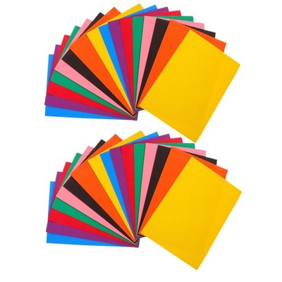 40Pcs Vibrant Multi Color Corrugated Paper for DIY Crafting and School Projects