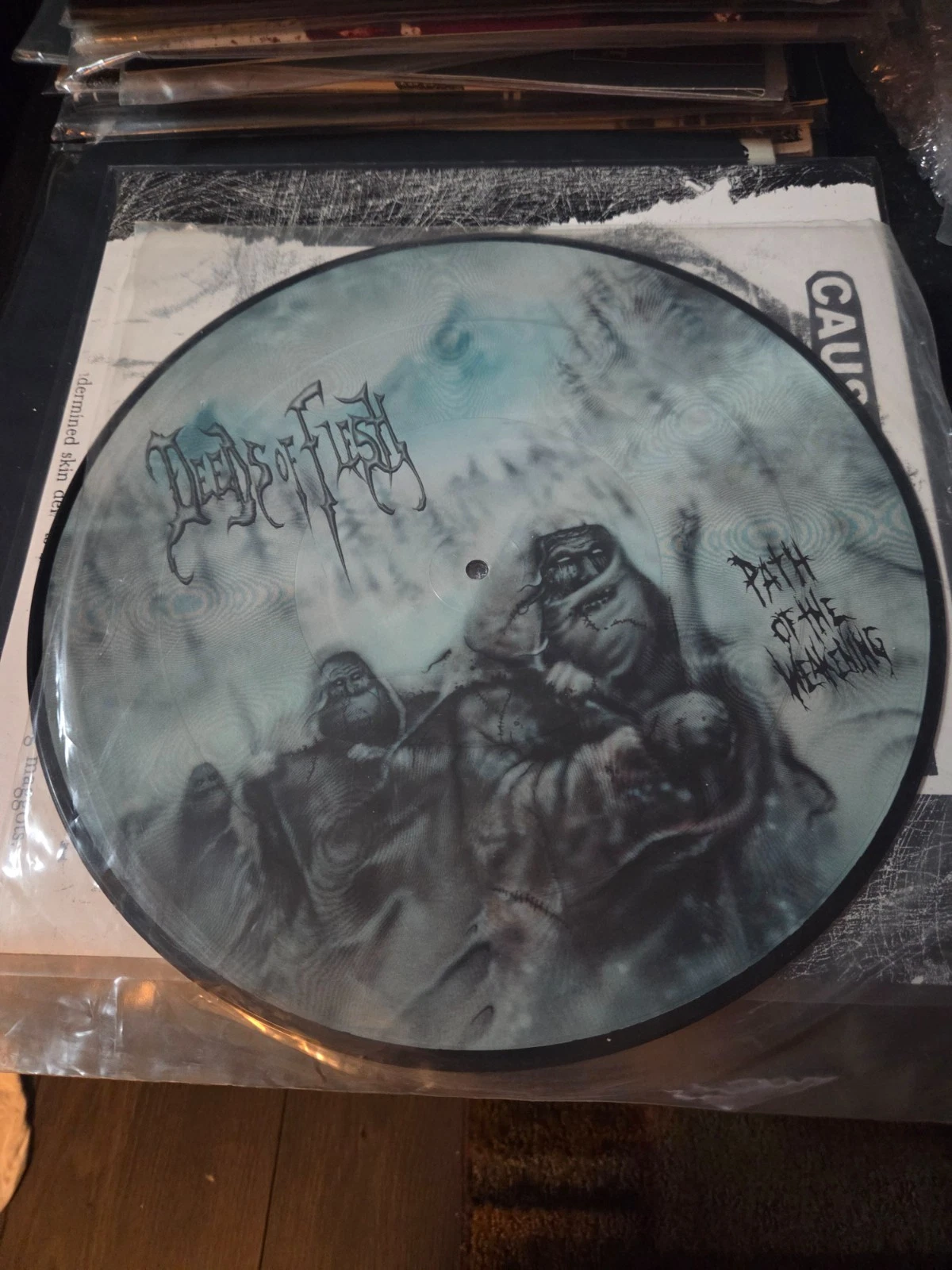 Deeds of Flesh- Path of the Weakening Pic Disk LP image 1