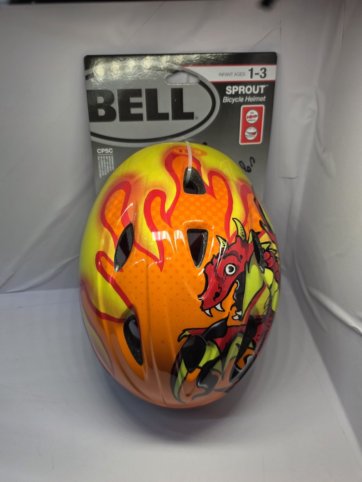Bell Sprout Infant Bicycle Bike Helmet Orange Tang Drake 18.