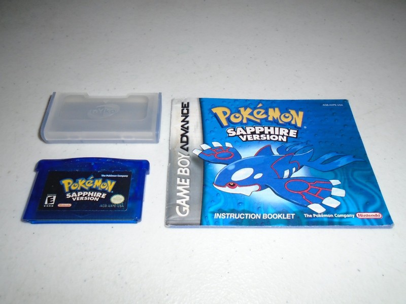 Pokemon Sapphire Version w/ manual! ☆☆ Authentic Nintendo Game Boy Advance