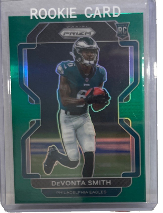 DeVonta Smith Panini Prizm #335 Green