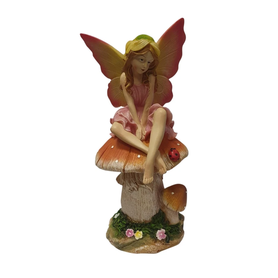 Fairy Garden Statue Mushroom Pixie Ornament Toadstool Outdoor Decor - Image 4 of 4