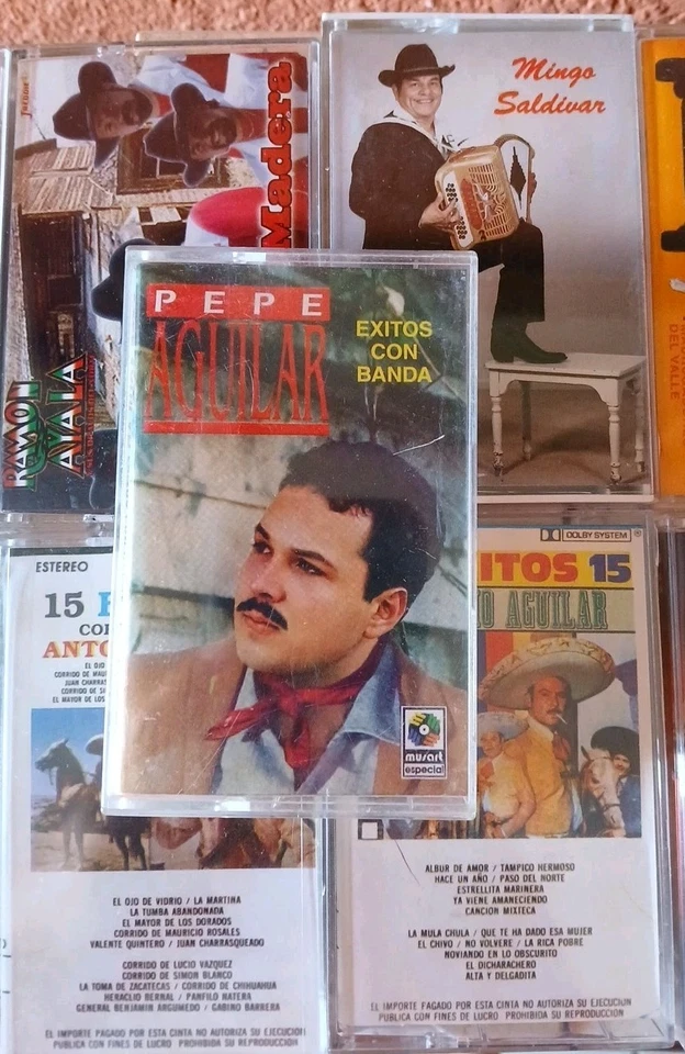 Regional Mexican Cassette Lot (9) Ramon Ayala, Antonio Aguilar, Pepe Aguilar - Image 2 of 4