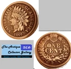 US 1860 CuNi Indian Head Cent🪙Antebellum Years (1820-1860) 🪙Antique🪙