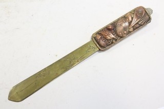 Meiji Brieföffner Bronze Japan um 1900 (IE704)