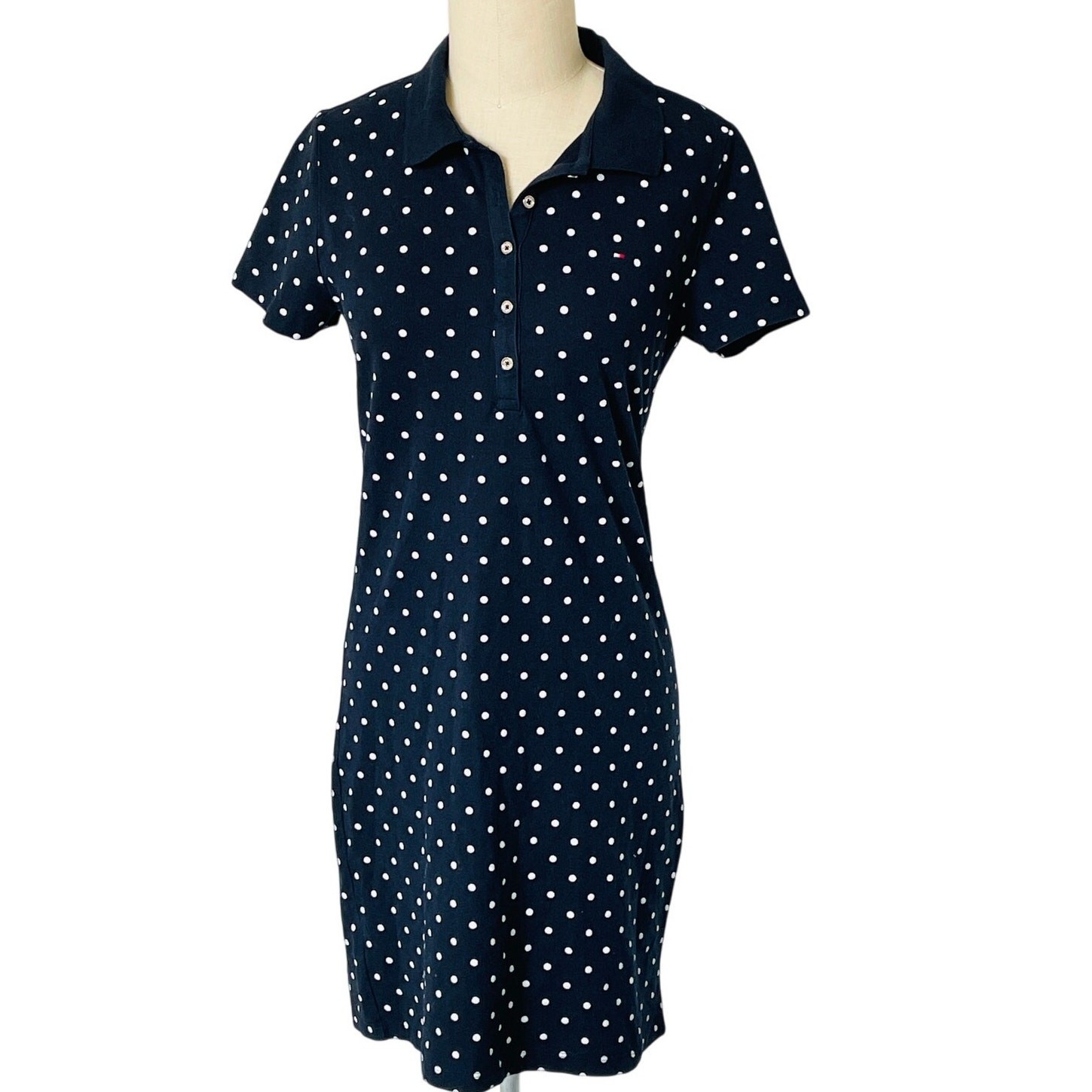 Tommy Hilfiger Polka Dot Polo T Shirt Dress thumbnail 2