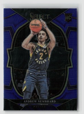 Andrew Nembhard #77 2022-23 Panini Select Blue Rookie Rc Pacers