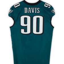 Jordan Davis GAME WORN 10/05/25 PHOTO MATCHED Eagles Nike NFL Jersey vs. Broncos