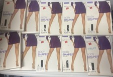 Hanes Body Shaper Pantyhose Silky Sheer Black Plus Size 1X / 2X 10 Pair 