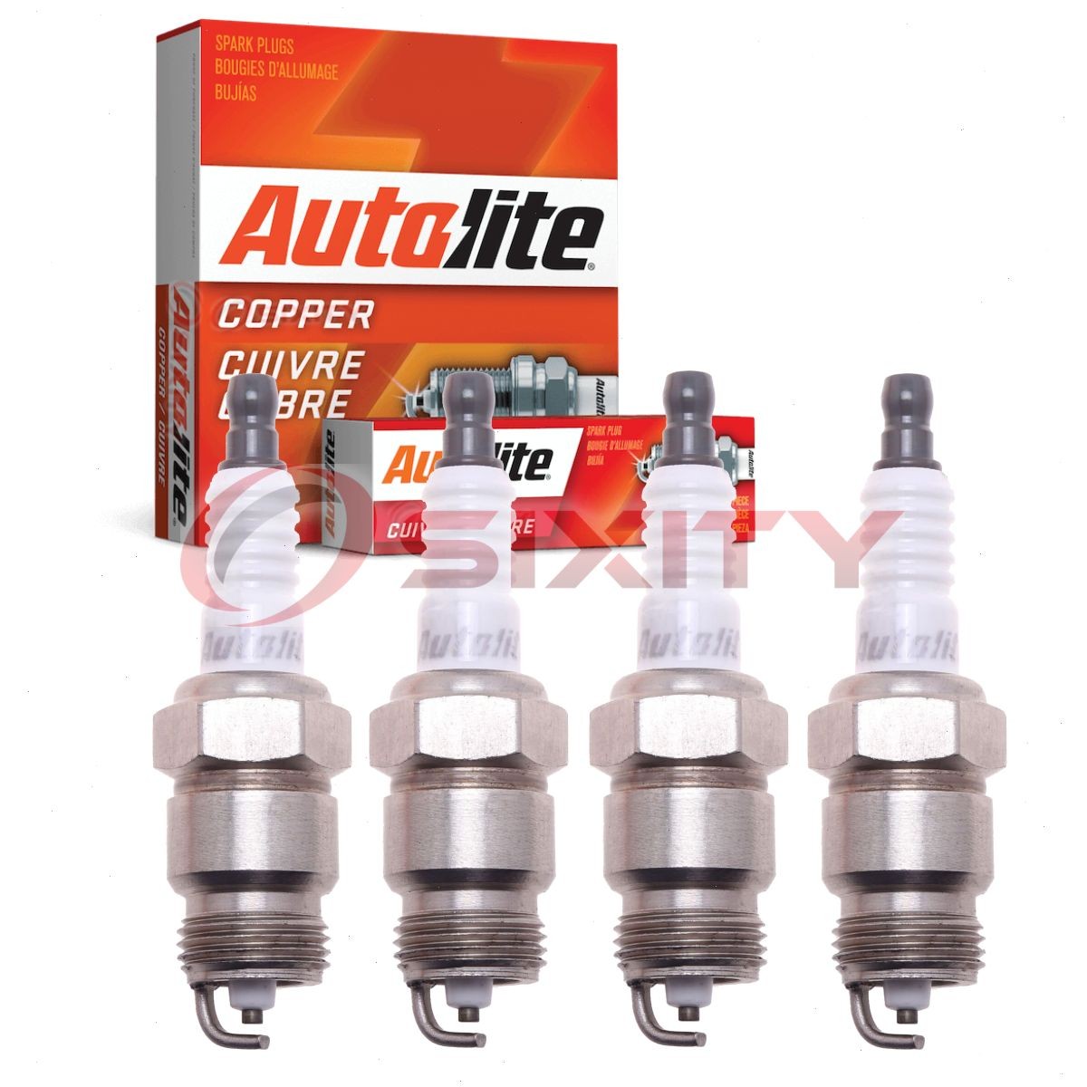 4 pc Autolite Copper Core 45 Spark Plugs for ASF34 83TS 80033 5007 2438 16 bn