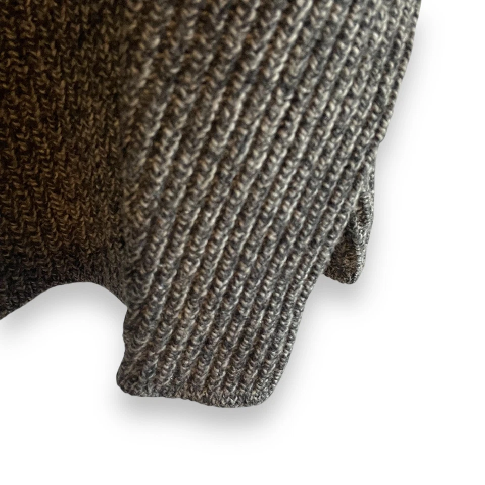 True Measure by J.L. Powell Mens Wool Blend 1/4 Button Mock Neck Knit Sweater XL - Image 3 of 4