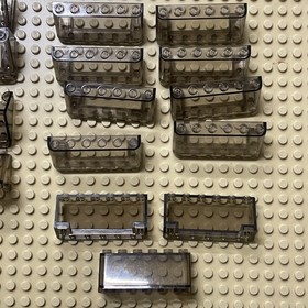 Lot of 15 LEGO city vehicle windshield windscreen 92583 4176 transparent tinted