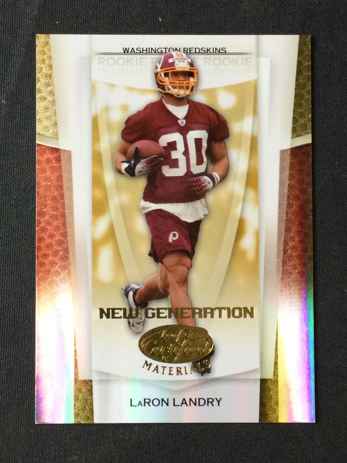 LaRon Landry Leaf Certified Materials #169 Mirror Gold