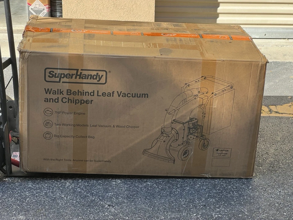 NUEVO Super Práctico 23 pulgadas 209cc 7HP Caminar detrás de hojas Aspiradora y astilladora de madera #GUO128 Foto 4 de 4