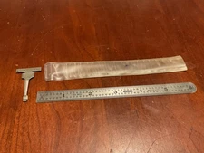 General No 300 Machinist 6” Rule Ruler Stainless Steel Decimal Equivalents Tool