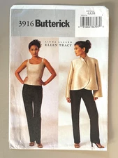 Butterick Misses' Jacket,Top,Pants Pattern 3916 Size 6-10 UNCUT