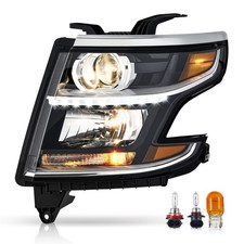 Driver Projector Headlight For 2015-2020 Chevy Tahoe Suburban Led Drl Halogen