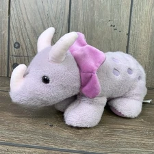 Study Buddy Weighted 2.2lb Triceratops Lilac/Pink Cuddle For Calm & Focus Plush