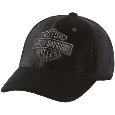 Harley Davidson Cap Bar&Shield Velour Damen Schwarz Kappe Baseballcap Basecap
