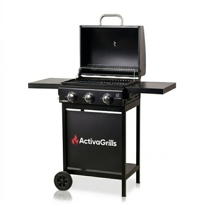 ACTIVA Gasgrill Cabrio 3 Brenner mit wetterfester Abdeckhaube & Thermometer
