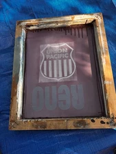 Vintage Silk Screen Printing Frame, Wood, 23" X 19.25" Outside Measurement
