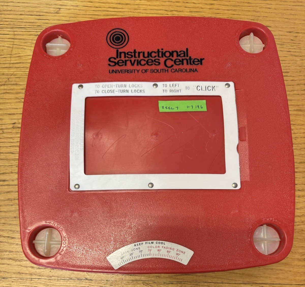 1 - 16mm  800'  EMPTY  METAL  FILM  REEL  TAYLOREEL  (  GREY )     A-     NICE