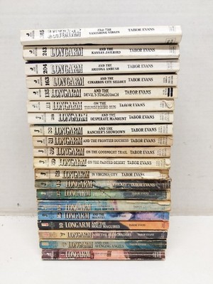 Lot of 20 Longarm Series Paperback  Westerns by Tabor Evans, No Duplicates