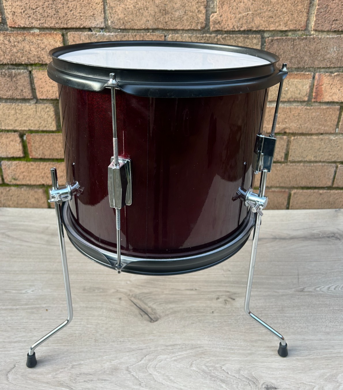 MIRAGE 12''x 10'' Floor Tom with Legs - Wine Red - for Junior drum kit photo 3