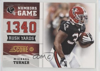 2012 Score Numbers Game Michael Turner #6 0d2