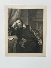 19th Century Antique Engraving Henry Percy, 9th Earl of Northumberland