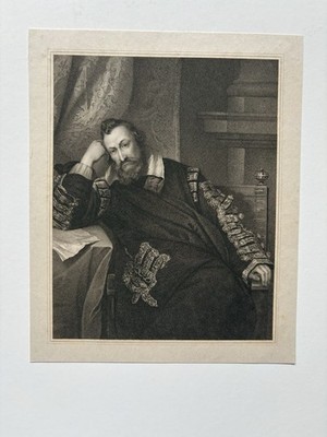 Antiker Kupferstich Henry Percy, 9. Earl of Northumberland aus dem 19. Jahrhundert