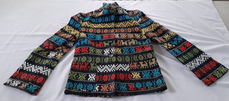 VINTAGE GUATEMALAN EMBROIDERED HAND WOVEN Blazer - Unlined