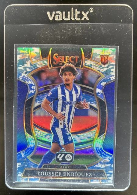 2025-26 Panini Select La Liga Youssef Enriquez Terrace RC Winter Camo Prizm #/30