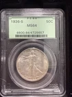1936-S Liberty Walking Half Dollar PCGS MS64 Silver San Francisco