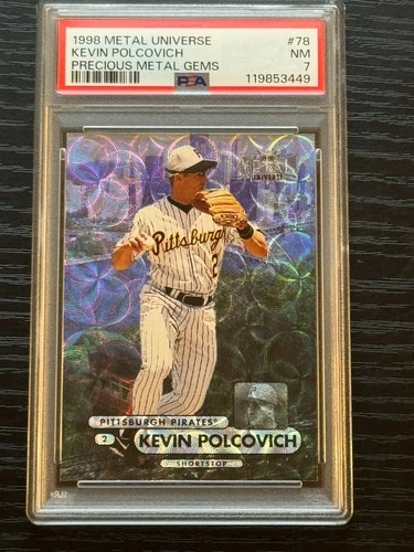 1998 Metal PMG Precious Metal Gems Kevin Polcovich /50 PSA 7 (pop:6, higher:4)