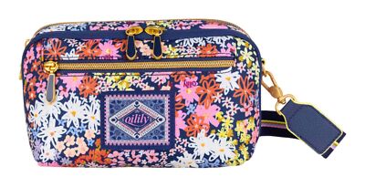 Oilily Sutton Shoulder Bag Umhängetasche Tasche Blueprint blau bunt Neu