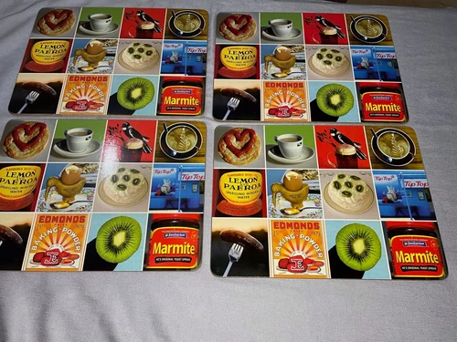 Vintage JASON Placemats NEW ZEALAND Set 6 New Zealand Cork Backed Food/drink