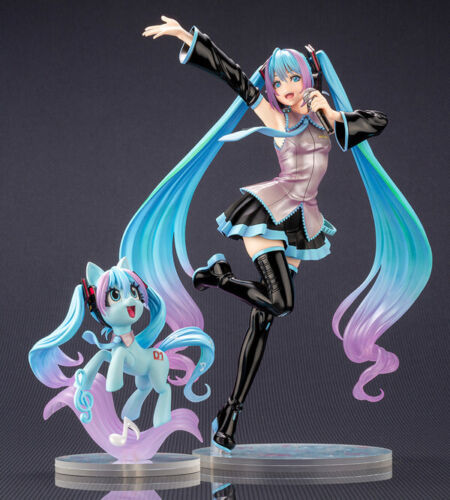Kotobukiya Hatsume Miku Bishoujo 1/7 Statue mit meinem kleinen Pony NEU VERSIEGELT