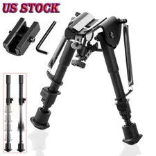 6-9 Inch Tactical Bipod Sniper Hunting Gun Rifle Rest with Rail Mount Adapter