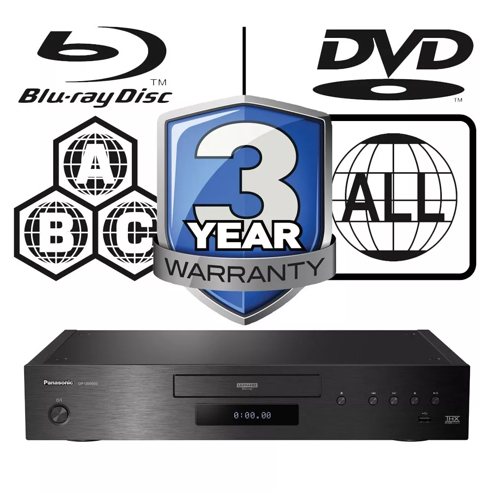 Panasonic Blu-ray Player DP-UB9000EB1 All Zone Code Free MultiRegion 4K  Ultra HD 635341437712