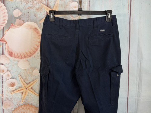 CINTAS RELAXED FIT WORK UNIFORM WORK PANTS SZ 32 X 32 #270-20 BLUE - Picture 4 of 5