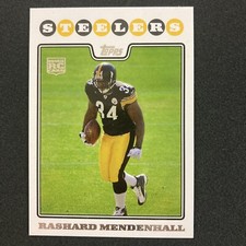 Rashard Mendenhall 2008 Topps Rookie Card #347 NFL Pittsburgh Steelers. rookie card picture