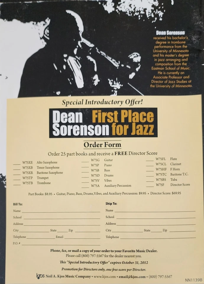 Alto Saxophone First Place For Jazz Dean Sorenson Introductory Method Song Book - Image 4 of 4
