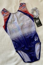 NEW Aly Raisman GK ELITE Gymnastics Leotard PATRIOT Bling USA Flag TANK Size: AS