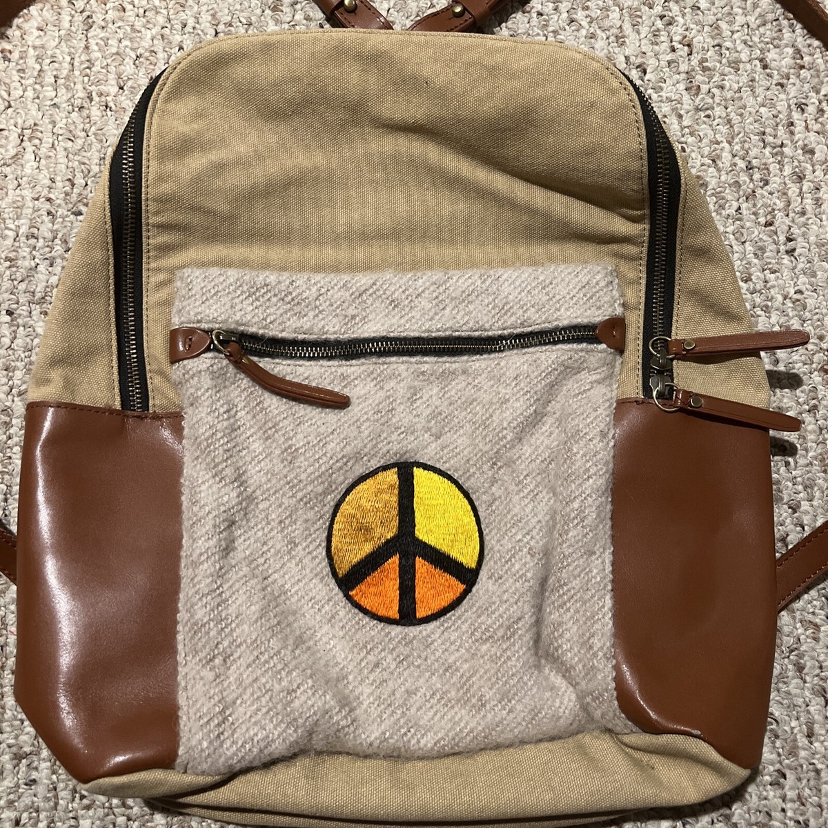 Kelsi Dagger Brooklyn Backpack Purse / Brown Leather 