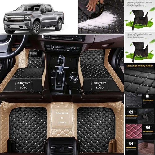 For Chevrolet Silverado Ext Cab Car Floor Mats Custom Waterproof Cargo Liners - Picture 14 of 35