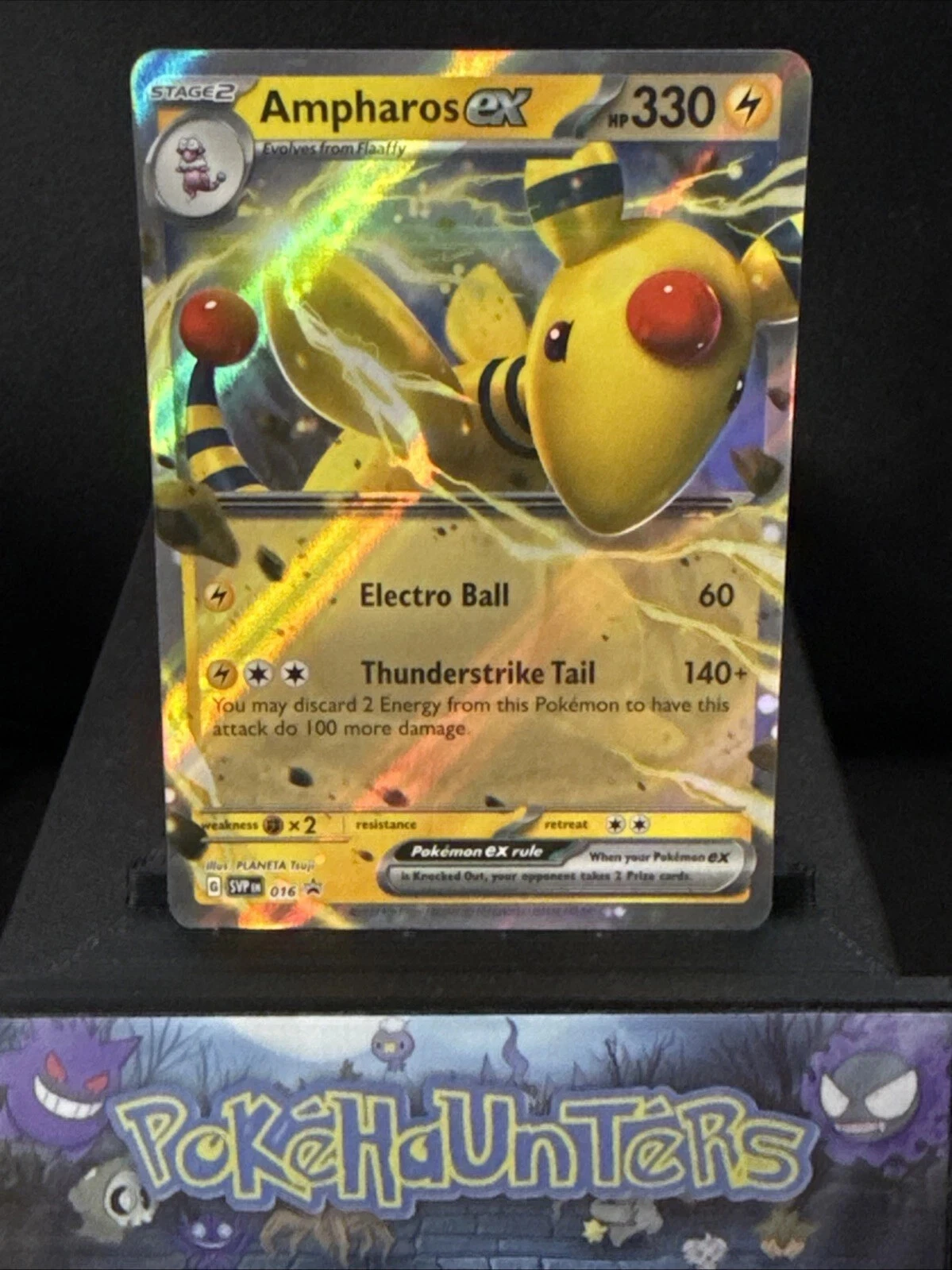 Pokemon Card Ampharos ex 016 SVP Black Star Promo Near Mint