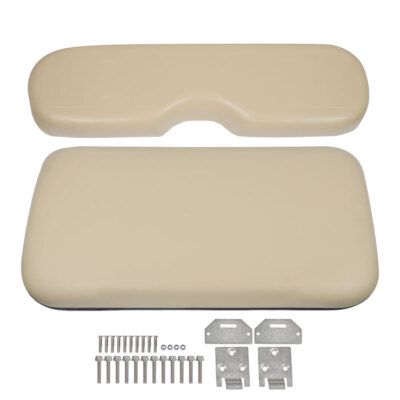 For EZGO Medalist TXT Golf Cart Tan Front Seat Cushion with Hardware 1994-2013