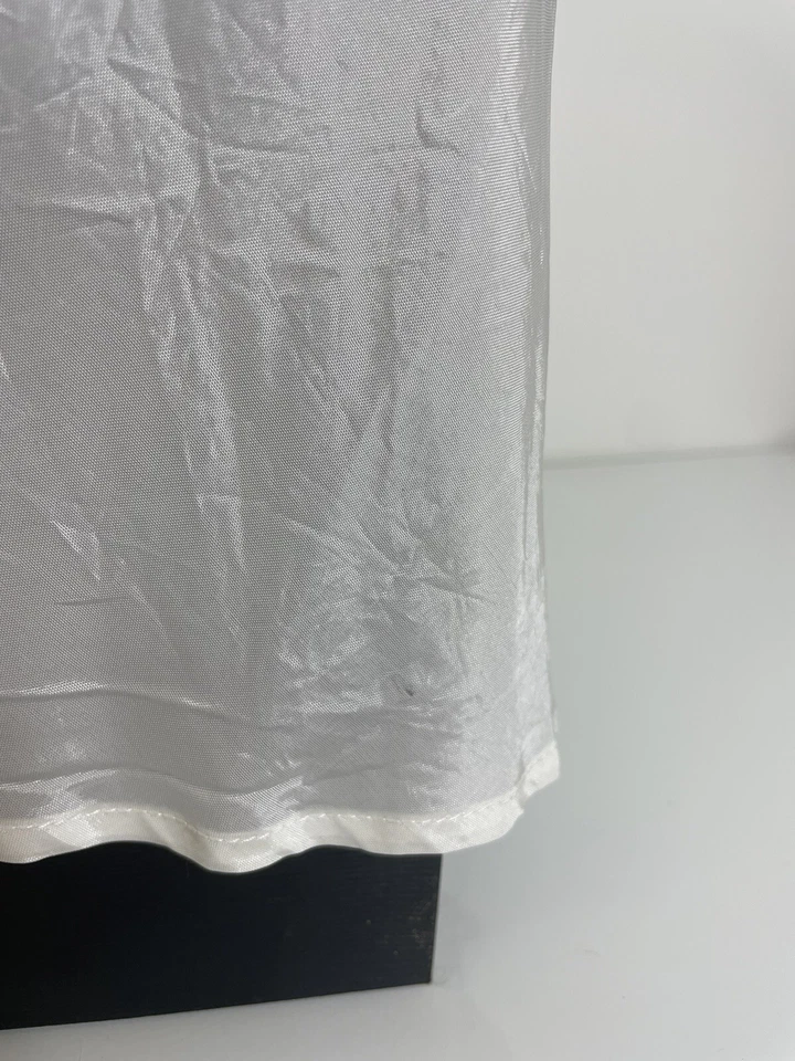 Camiseta sin mangas Nanette Lepore blanca seda talla 6 Foto 4 de 4