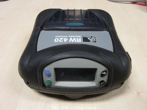 Zebra RW420 DT 4" USB R4D-0UBA000E Mobile Ticket Receipt Printer Bluetooth EX PS - Afbeelding 2 van 6